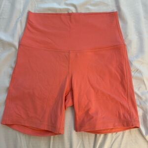 Pink Lululemon Biker Shorts